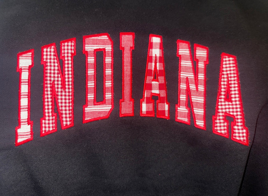 Indiana Patchwork Crewneck