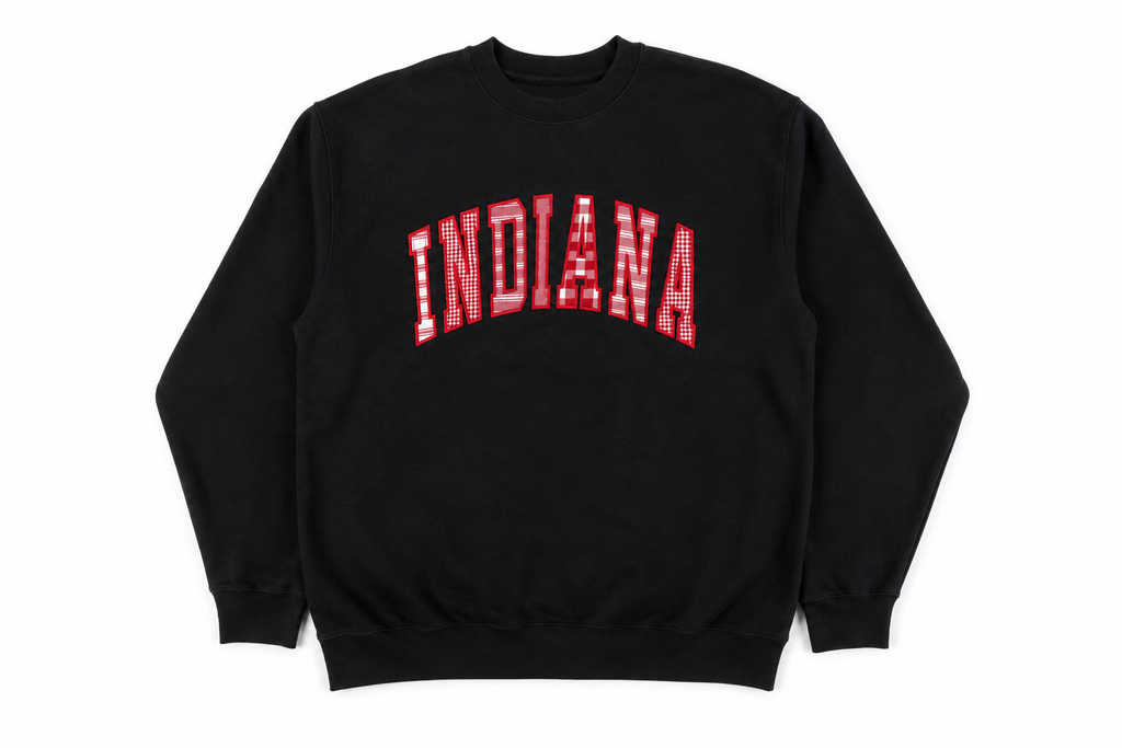 Indiana Patchwork Crewneck