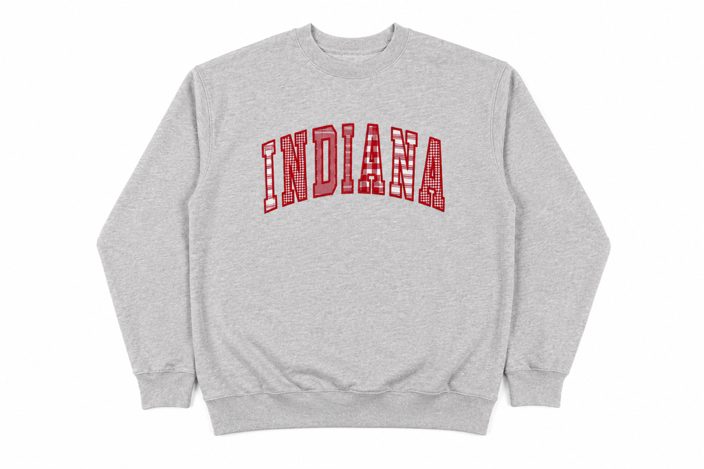 Indiana Patchwork Crewneck