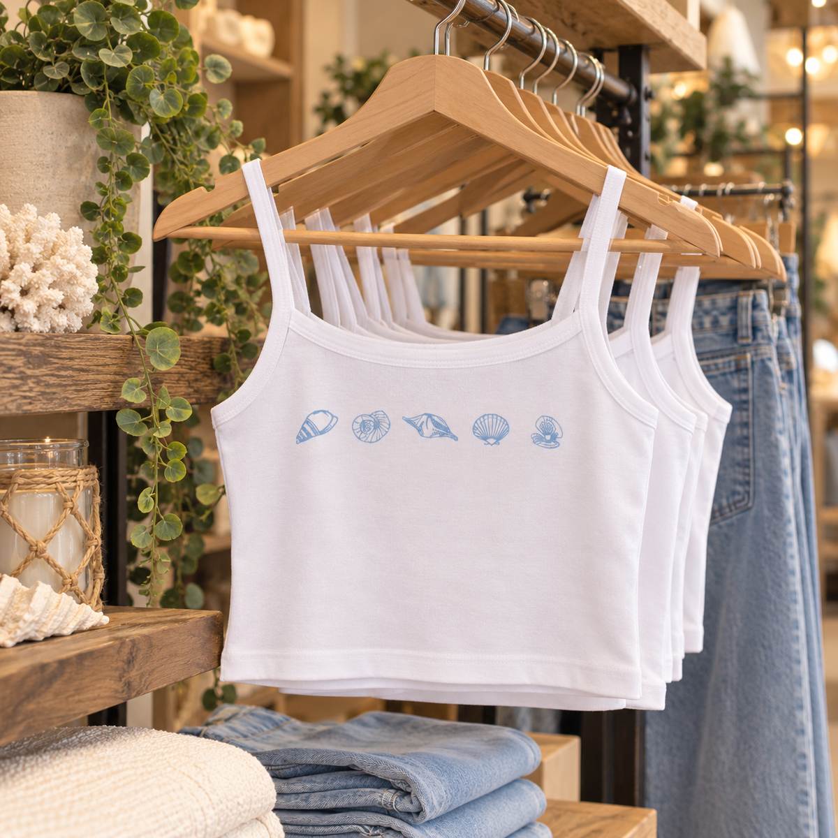 Seashell Crop Top