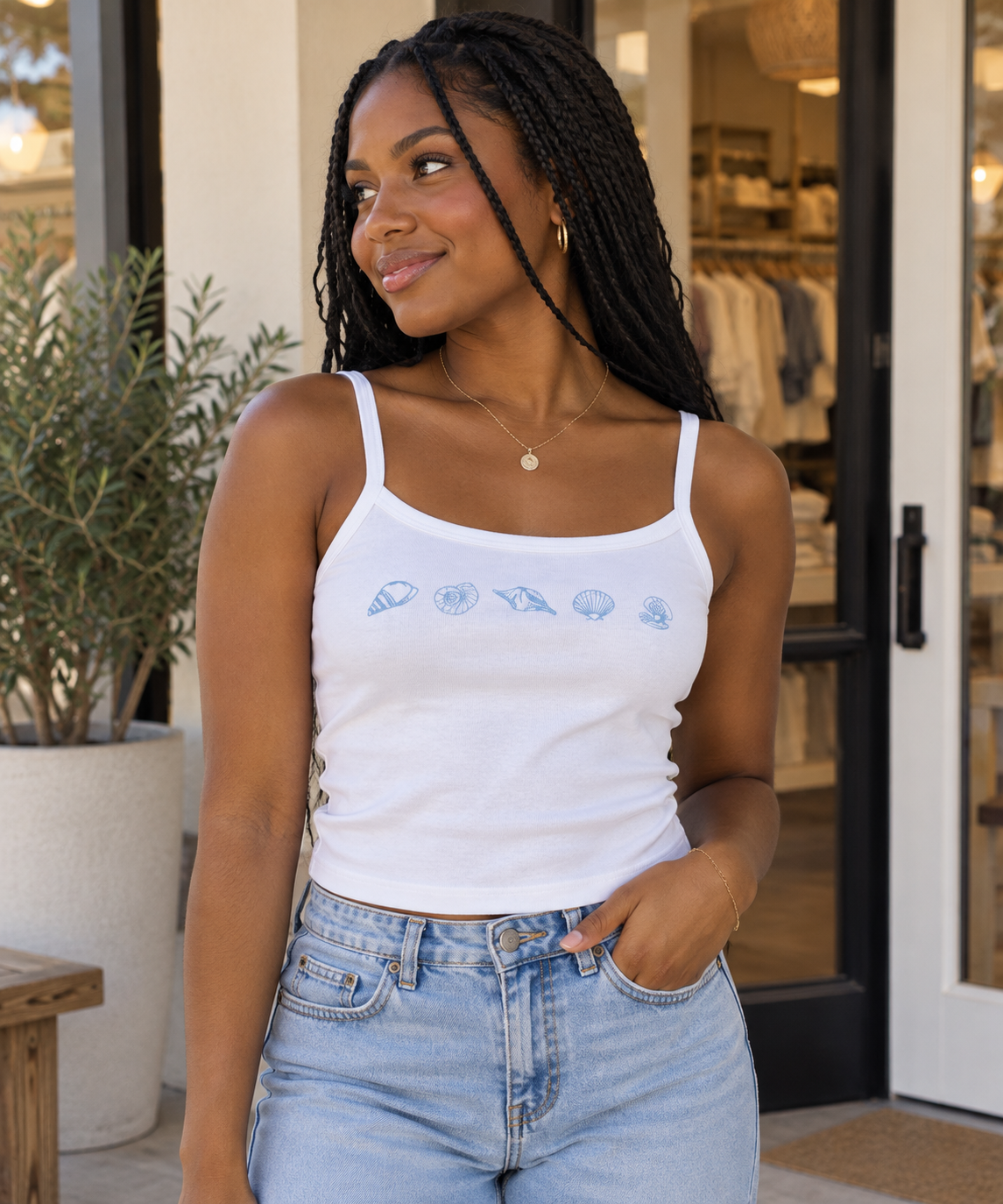 Seashell Crop Top