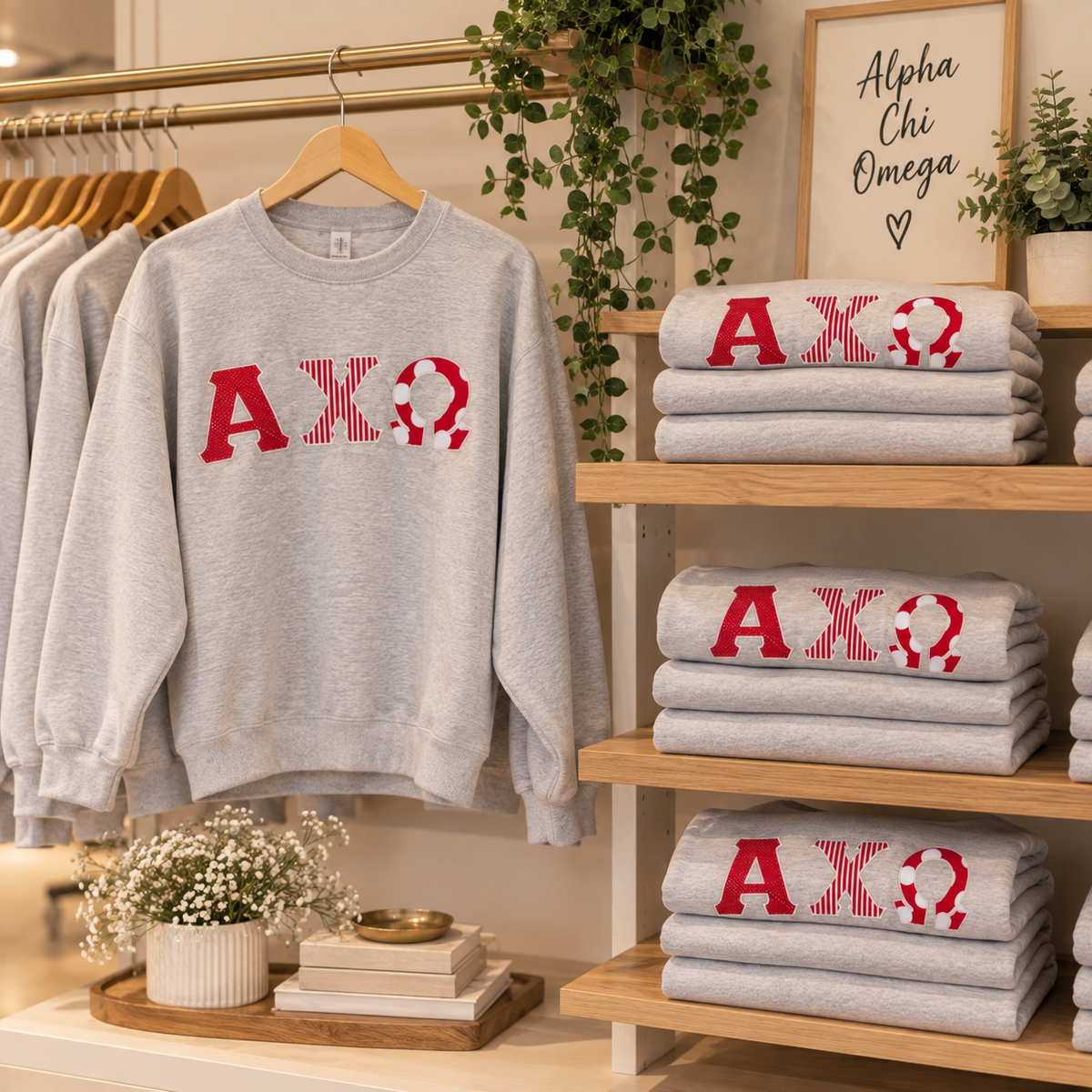 Custom Triple Appliqué Crewneck